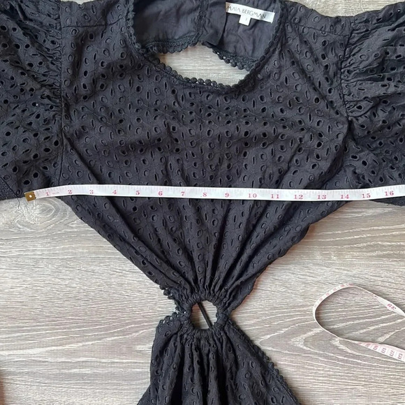 Maia Bergman Women's Crochet Eyelet Open Back Maxi Dress - Picture 13 of 15